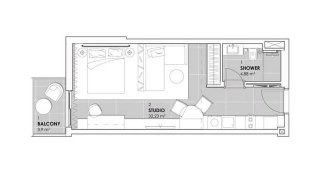 Apartment floor plan in STONEHENGE RESIDENCE 2 No. 11027